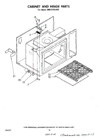 08 - Cabinet And Hinge parts for Whirlpool Range RM975PXLW0 from AppliancePartsPros.com