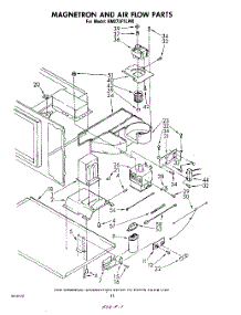 09 - Magnetron And Airflow parts for Whirlpool Range RM975PXLW0 from AppliancePartsPros.com