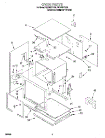 03 - Oven parts for Whirlpool Oven RB160PXYQ6 from AppliancePartsPros.com