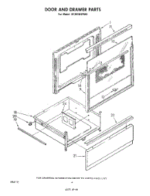 04 - Door And Drawer parts for Whirlpool Range RF302BXPW0 from AppliancePartsPros.com