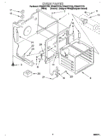 03 - Oven parts for Whirlpool Range RF365PXYZ2 from AppliancePartsPros.com