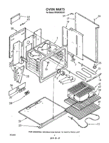 04 - Oven parts for Whirlpool Range RF4900XLW3 from AppliancePartsPros.com