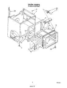 03 - Oven parts for Whirlpool Range RF327PXPW0 from AppliancePartsPros.com