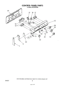 06 - Control Panel parts for Whirlpool Range RF327PXPW0 from AppliancePartsPros.com