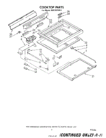 04 - Cook Top parts for Whirlpool Range RS575PXR0 from AppliancePartsPros.com