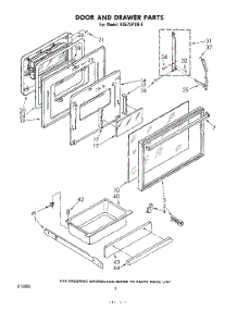 05 - Door And Drawer parts for Whirlpool Range RS575PXR0 from AppliancePartsPros.com