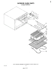 06 - Interior Oven parts for Whirlpool Range RS575PXR2 from AppliancePartsPros.com