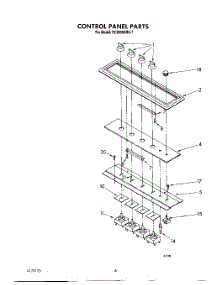 04 - Control Panel parts for Whirlpool Cooktop RC8950XRH1 from AppliancePartsPros.com