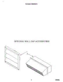 03 - Optional Wall Cap Accessories parts for Whirlpool Cooktop RC8920XAH0 from AppliancePartsPros.com