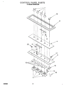 04 - Control Panel parts for Whirlpool Cooktop RC8920XAH0 from AppliancePartsPros.com