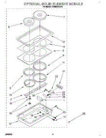 08 - Optional Solid Element Module parts for Whirlpool Cooktop RC8920XAH0 from AppliancePartsPros.com