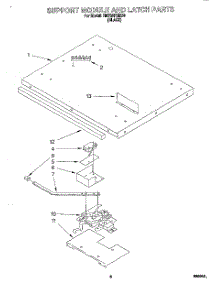04 - Support Module And Latch parts for Whirlpool Oven RM765PXBB0 from AppliancePartsPros.com