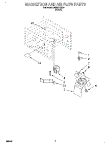 05 - Magnetron And Air Flow, Optional parts for Whirlpool Oven RM765PXBB0 from AppliancePartsPros.com