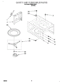 06 - Cavity And Turntable parts for Whirlpool Oven RM765PXBB0 from AppliancePartsPros.com