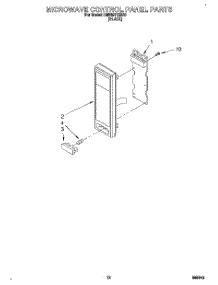 09 - Microwave Control Panel parts for Whirlpool Oven RM765PXBB0 from AppliancePartsPros.com