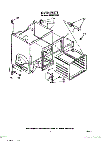 03 - Oven parts for Whirlpool Range RF398PXWW2 from AppliancePartsPros.com