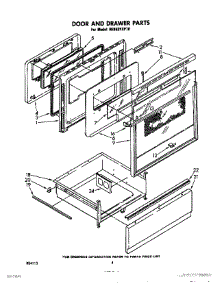 03 - Door And Drawer parts for Whirlpool Range RE963PXPT0 from AppliancePartsPros.com