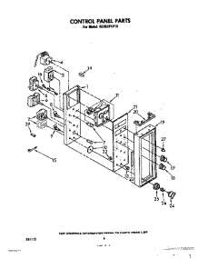04 - Control Panel parts for Whirlpool Range RE963PXPT0 from AppliancePartsPros.com