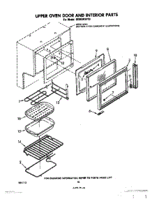 06 - Upper Oven Door And Interior parts for Whirlpool Range RE963PXPT0 from AppliancePartsPros.com