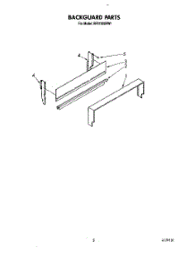 04 - Backguard parts for Whirlpool Range RF0100XRW1 from AppliancePartsPros.com