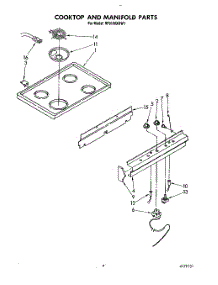 06 - Cooktop And Manifold parts for Whirlpool Range RF0100XRW1 from AppliancePartsPros.com
