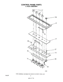 05 - Control Panel parts for Whirlpool Cooktop RC8900XMH0 from AppliancePartsPros.com