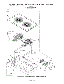 08 - Glass Ceramic Rck988 parts for Whirlpool Cooktop RC8900XMH0 from AppliancePartsPros.com