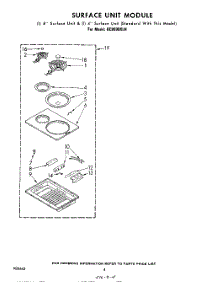 03 - Surface Unit parts for Whirlpool Cooktop RC8800XLH from AppliancePartsPros.com