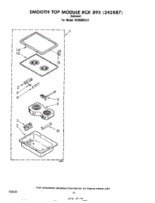 09 - Smooth Top Rck 893 (242887) parts for Whirlpool Cooktop RC8800XLH from AppliancePartsPros.com