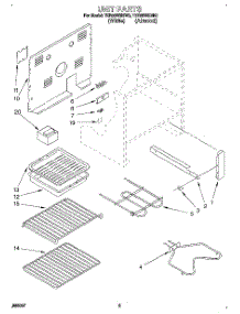 03 - Unit parts for Whirlpool Range TER86W5BN0 from AppliancePartsPros.com