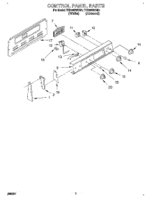 04 - Control Panel parts for Whirlpool Range TER86W5BN0 from AppliancePartsPros.com