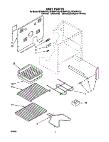 02 - Unit parts for Whirlpool Range RF366PXYW3 from AppliancePartsPros.com