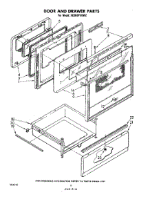 04 - Door And Drawer parts for Whirlpool Range RE960PXKW2 from AppliancePartsPros.com