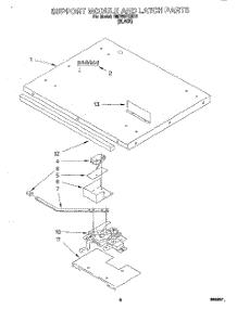 04 - Support Module And Latch parts for Whirlpool Oven RM765PXBB1 from AppliancePartsPros.com