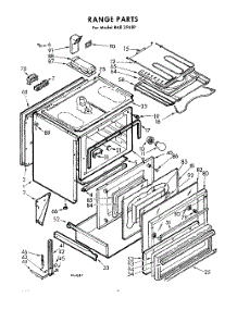 02 - Range parts for Whirlpool Range RAE3968P from AppliancePartsPros.com