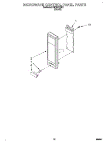 09 - Microwave Control Panel parts for Whirlpool Oven RM765PXBB1 from AppliancePartsPros.com