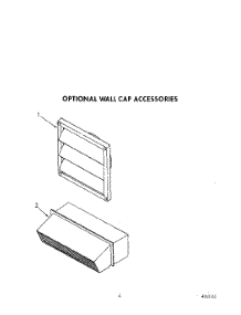03 - Optional Wall Cap Accessories parts for Whirlpool Cooktop RC8920XRH3 from AppliancePartsPros.com