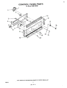 04 - Control Panel parts for Whirlpool Oven RHM1870P from AppliancePartsPros.com