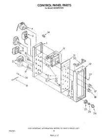 05 - Control Panel parts for Whirlpool Range RE960PXVW0 from AppliancePartsPros.com