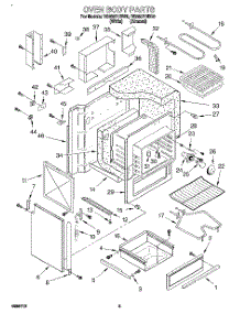 04 - Oven Body parts for Whirlpool Range RS385PCBW0 from AppliancePartsPros.com