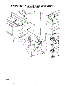 07 - Magnetron And Air Flow , Not Illustrated parts for Whirlpool Oven RHM2820P from AppliancePartsPros.com