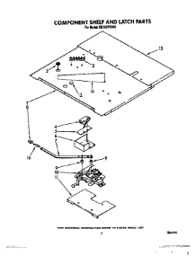 05 - Component Shelf And Latch parts for Whirlpool Oven RB160PXXB1 from AppliancePartsPros.com