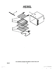 06 - Unit parts for Whirlpool Oven RB160PXXB1 from AppliancePartsPros.com