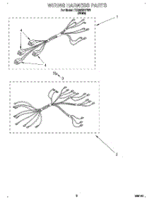 05 - Wiring Harness, Lit / Optional parts for Whirlpool Range TER20W0YW3 from AppliancePartsPros.com