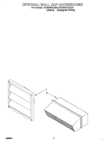 03 - Optional Wall Cap Accessories parts for Whirlpool Cooktop RC8900XAH0 from AppliancePartsPros.com