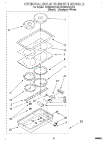 08 - Optional Solid Element Module parts for Whirlpool Cooktop RC8900XAH0 from AppliancePartsPros.com