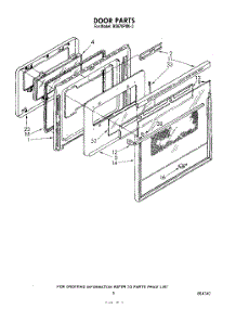 04 - Door parts for Whirlpool Range RS670PXK3 from AppliancePartsPros.com