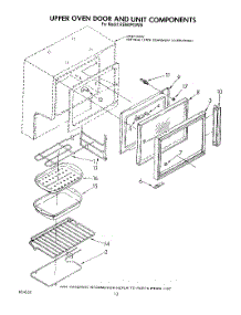 07 - Upper Oven Door And Unit parts for Whirlpool Range RE960PXVW0 from AppliancePartsPros.com