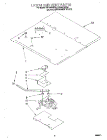 05 - Latch And Vent parts for Whirlpool Oven RB160PXBB0 from AppliancePartsPros.com