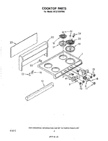 03 - Section parts for Whirlpool Range RF3210XPW0 from AppliancePartsPros.com